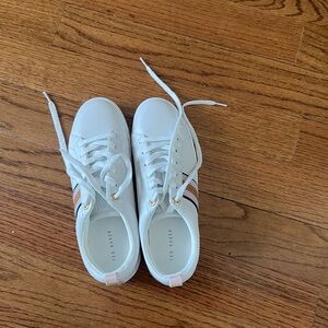 Ted Baker White Pink Leather Sneakers Women’s Size 10